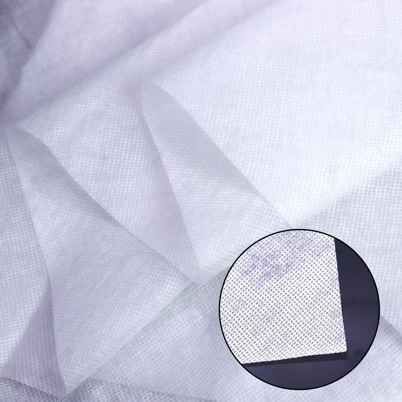 DGQ Wash-Away Water Soluble Stabilizer 10" x 3 Yard Light Weight Non Woven Wash Away Machine Embroidery Topping Embroidery Stabilizer Backing for Sewing Craft - Image 3